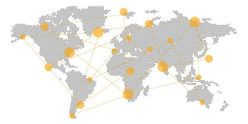 Interconnessione tra aziende ITCore Group nel mondo